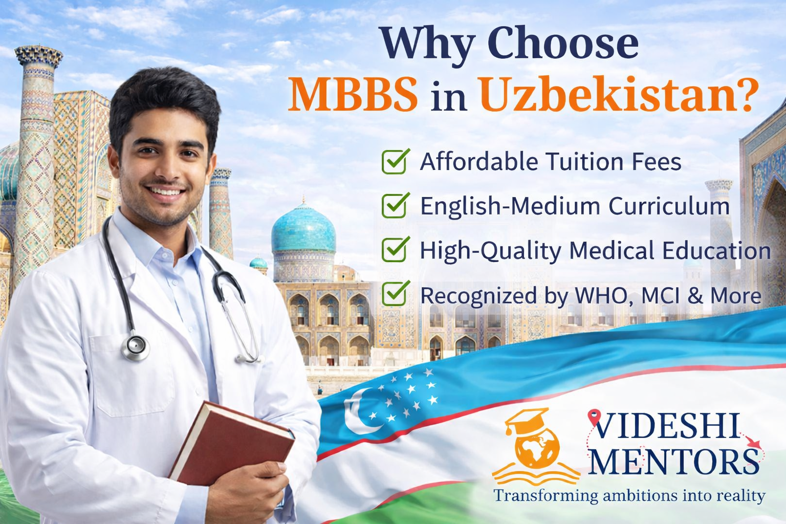 Choosing MBBS in Uzbekistan – Study Medicine Abroad for Indian Students